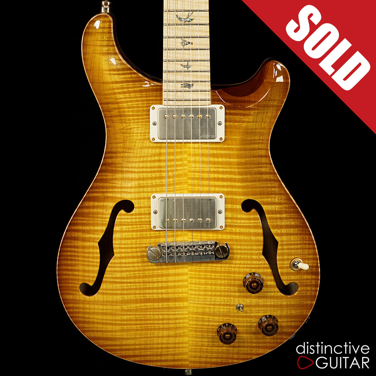 Paul Reed Smith Archtop Hollowbody II Artist Package Livingston Lemondrop